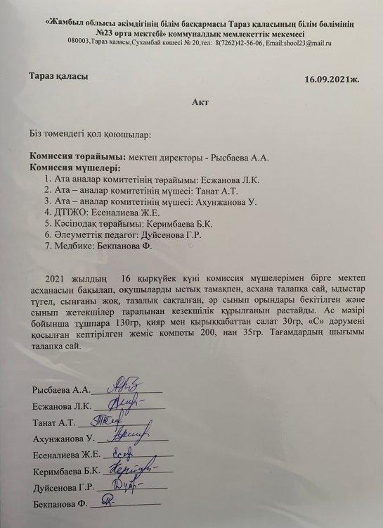 Асхананы тексеру АКТ-сі