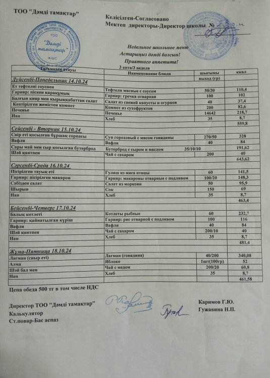 Ас мәзірі